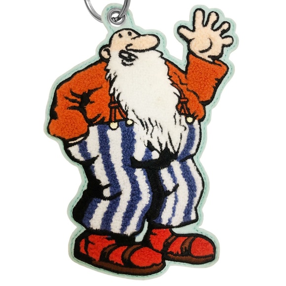 Marc Jacobs Redux Grunge R.Crumb Embroidered Bag Charm Fob Keychain - Picture 5 of 6